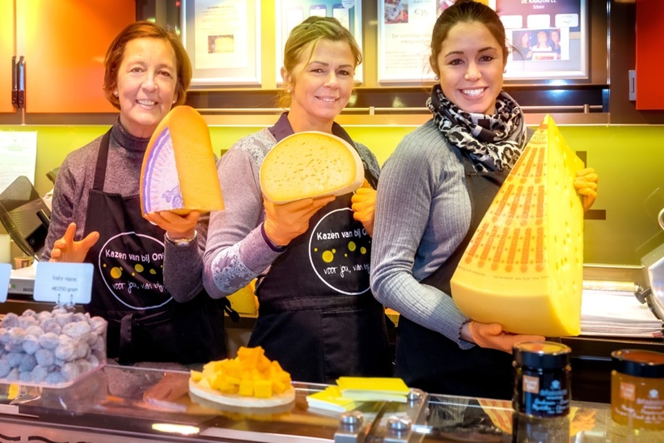 350 kaassoorten waaronder veel van lokale boeren