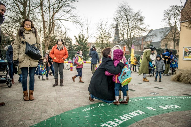 Nog één knuffel voor de bel gaat