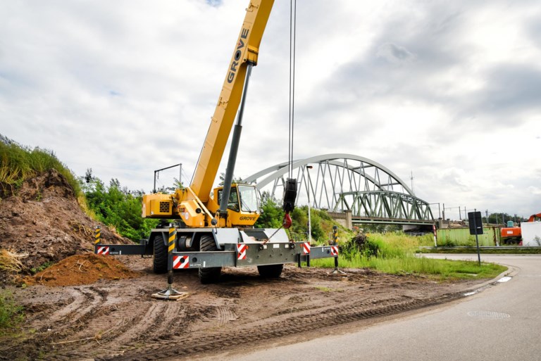 Kuringen-Heide ligt wakker van werken aan spoorbrug